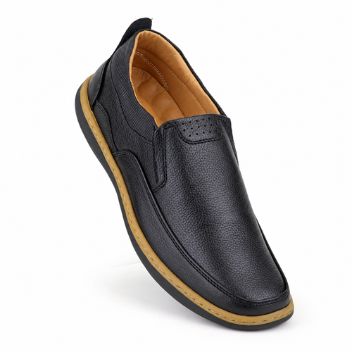 Premium Men’s Casual Shoes SOLES E-71 ( BLACK )
