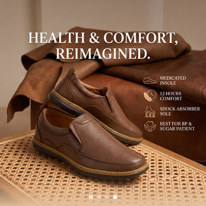 Premium Men’s Casual Shoes SOLES E-71 ( MUSTARD )