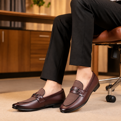 Brown Suede Touch Premium Loafer